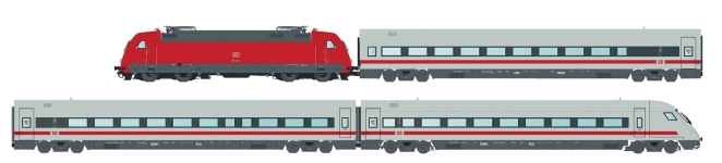 L.S. Models MW2406DCS - H0 - 4-tlg. Zugset BR 101 Metropolitan, DB/DB AG, Ep. VI - DC-Sound